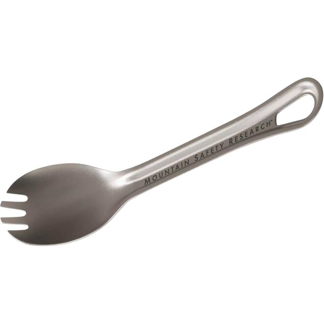 MSR Titan Spork posata da campeggio
