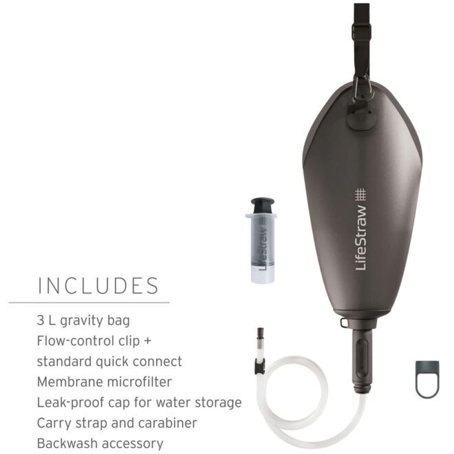 LifeStraw Peak Series Gravity Filter System 3l sistema di depurazione dell'acqua