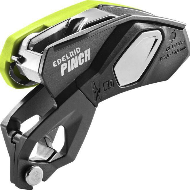 Edelrid Pinch assisted braking climbing belay device
