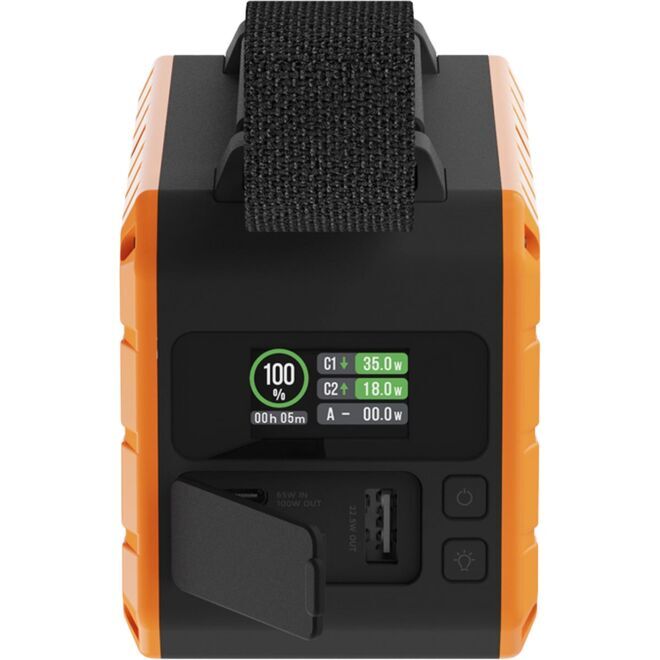 Rugged Flashlight Powerbank 100W - 40000 mAh caricabatteria portatile con torcia