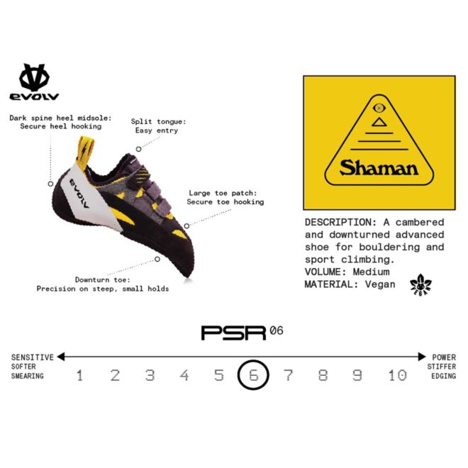 Evolv Shaman Gold/Gray/White scarpette arrampicata