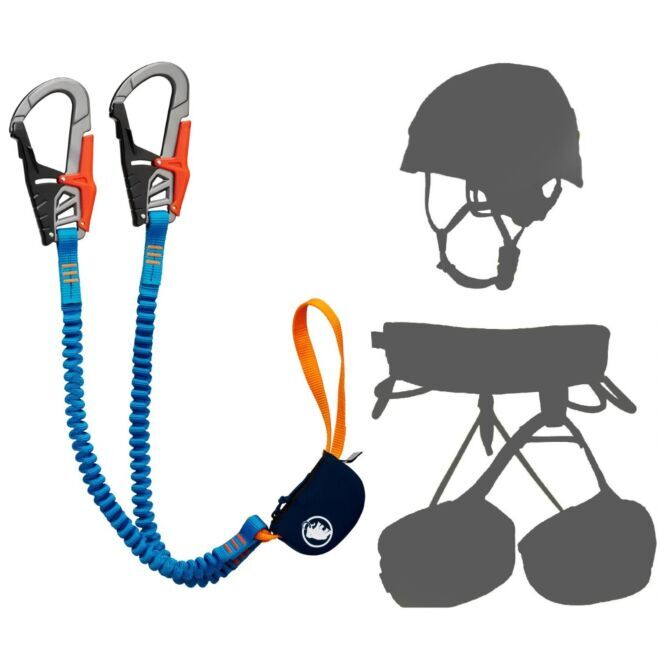 Oliunìd Deal Kit Mammut Skywalker Pro via ferrata set + helmet and harness via ferrata kit