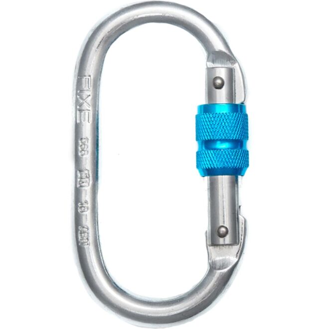 Fixe Symmetric ST Screw Gate moschettone a ghiera arrampicata