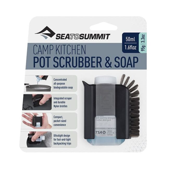 Sea To Summit Camp Kitchen Pot Scrubber and Soap 50 ml spazzola da cucina e sapone