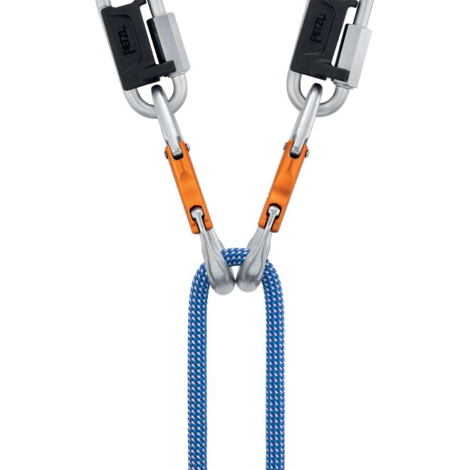 Petzl Tiptop Steel (confezione da 10) moschettone di sosta arrampicata
