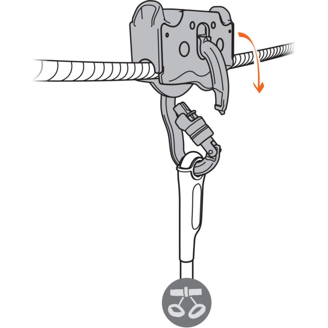 Petzl Trac Guide LT carrucola parchi avventura