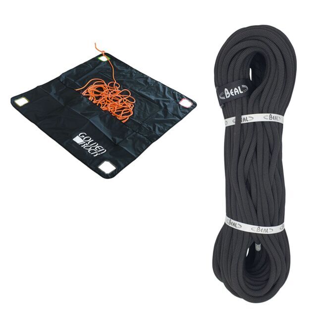 Oliunìd Kit Tuono Black 9.4 mm + telo porta corda Golden Rock Rope Tarp