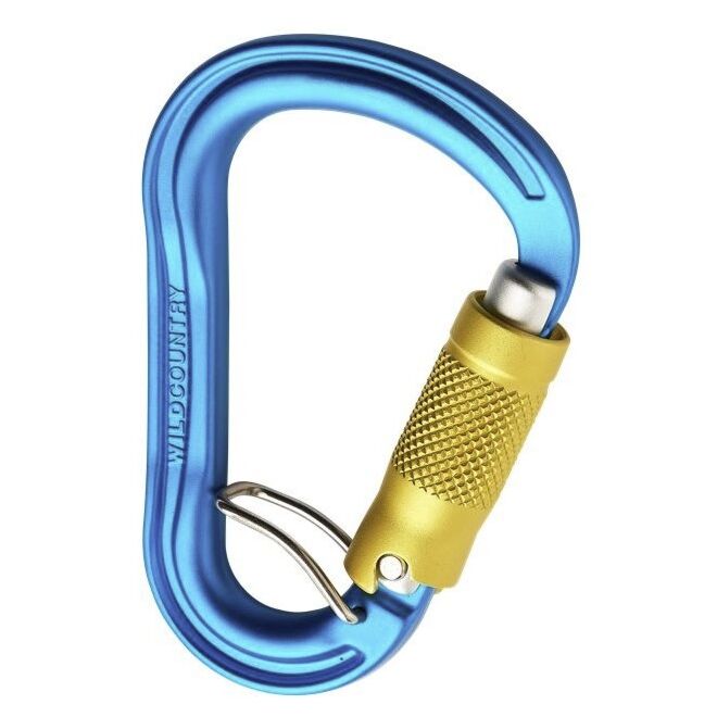 Petzl Neox assicuratore con bloccaggio assistito e moschettone arrampicata