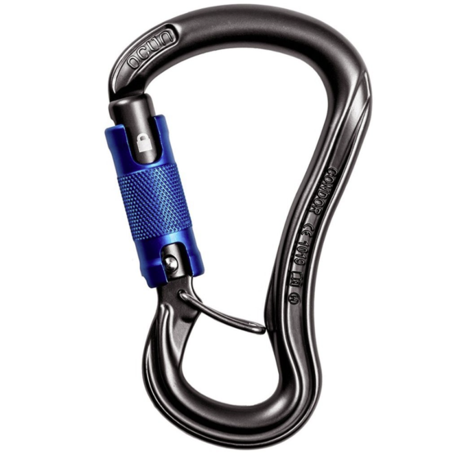 Petzl GriGri assicuratore e moschettone arrampicata