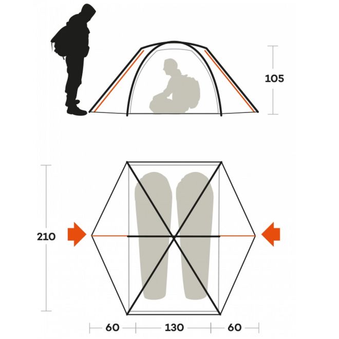 Ferrino Rift 2 tenda trekking
