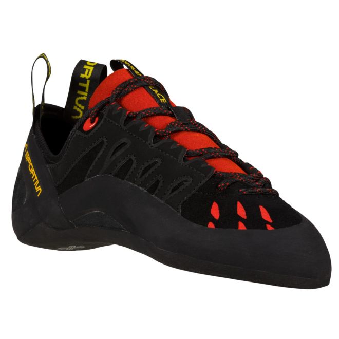 La Sportiva Tarantulace Black / Poppy scarpette arrampicata