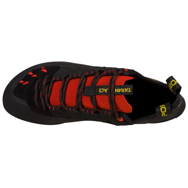 La Sportiva Tarantulace Black / Poppy scarpette arrampicata