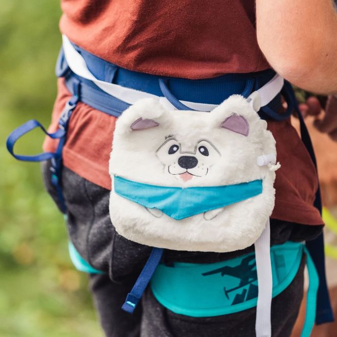 YY Vertical Samoyed Chalk Bag sacchetto portamagnesite