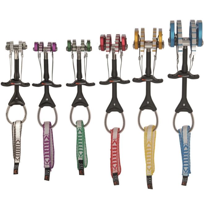Wild Country Friend Set from 0.4 to 3 set friend arrampicata