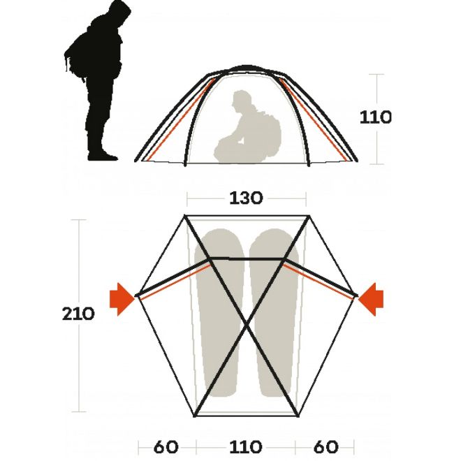 Ferrino Force 2 tenda da trekking