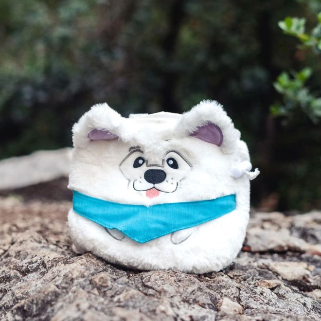 YY Vertical Samoyed Chalk Bag sacchetto portamagnesite