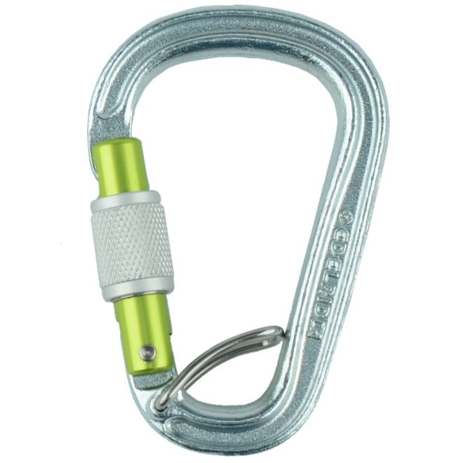 Edelrid HMS Bruce Steel Screw FG II moschettone a ghiera arrampicata
