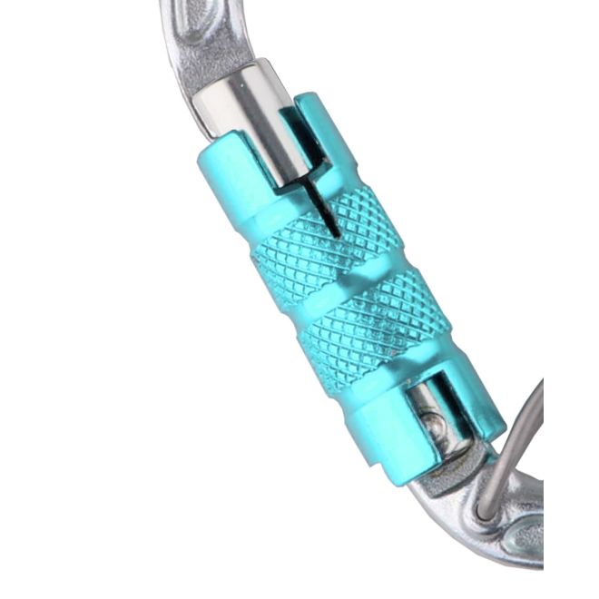 Edelrid HMS Bruce Steel Triple FG II moschettone triplo movimento arrampicata