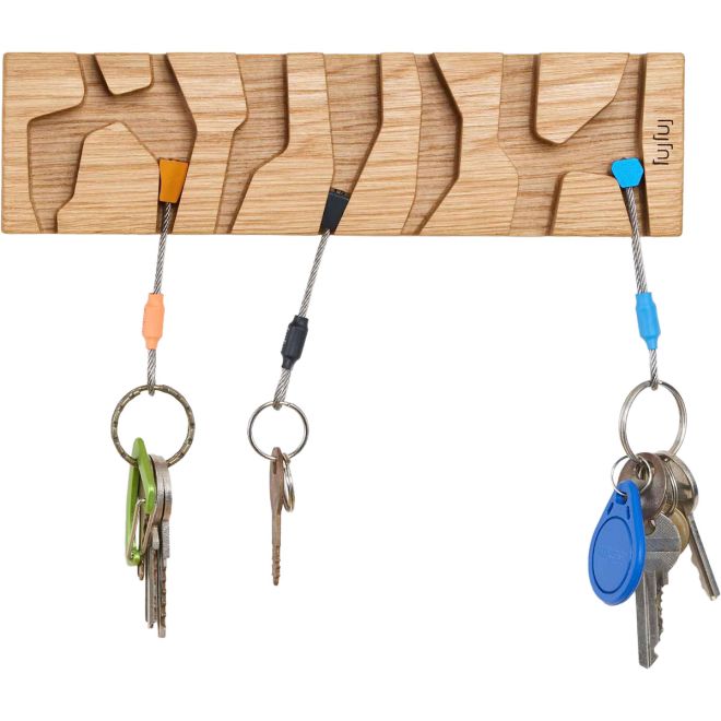 Fujfuj Classic 2 Oak wood Key Holders - Nuts porta chiavi con dadi arrampicata