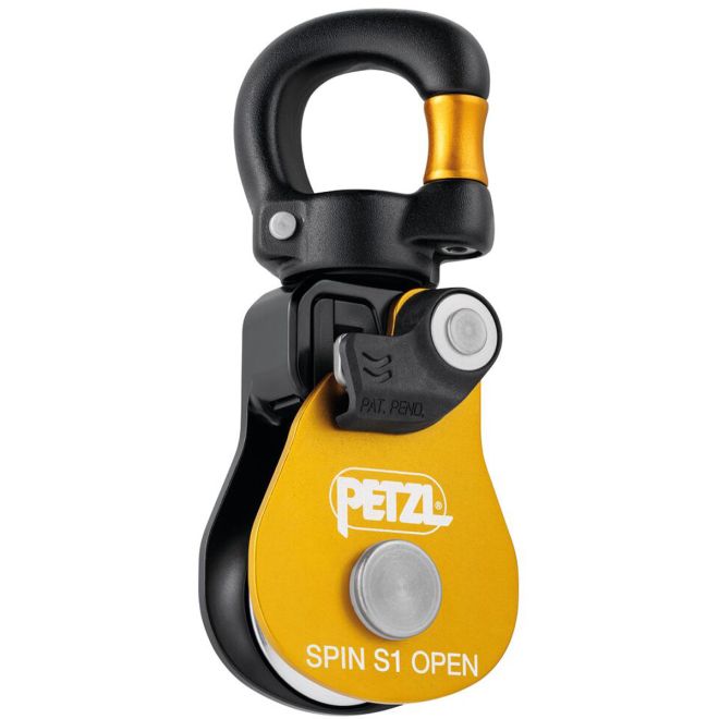 Petzl Spin S1 Open carrucola semplice per lavori in altezza
