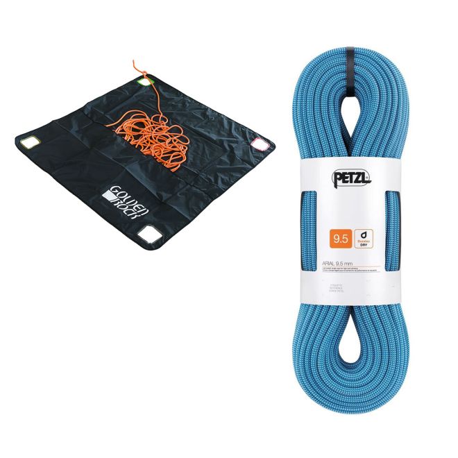 Oliunìd Kit Arial 9.5 mm + telo porta corda Golden Rock Rope Tarp