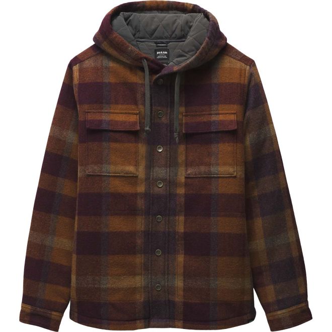 Prana Asgard Hooded Flannel Shirt camicia uomo