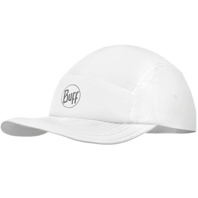 Buff 5 Panel Go Cap R-Solid White cappellino
