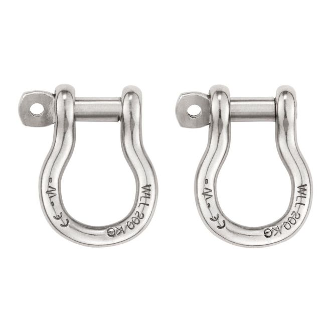 Petzl Shackles grilli per il collegamento del sedile (confezione da 2 pezzi)