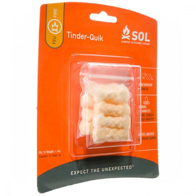 SOL Tinder Quik 12-Pack accendi fuoco da campo