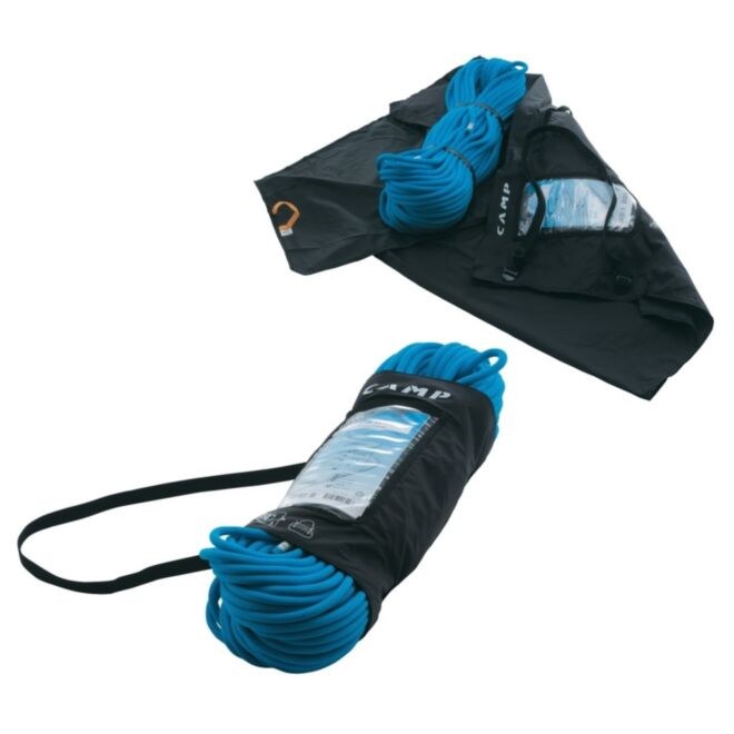 Mammut Flash Classic 9.5 mm corda arrampicata + CAMP Rope Holder telo portacorda