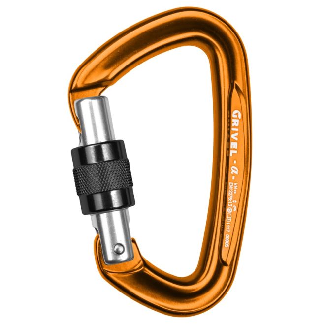 Grivel Alpha K1N moschettone a ghiera arrampicata