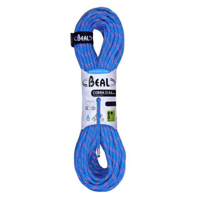 Beal Cobra II Unicore 8.6 mm Golden Dry mezza corda arrampicata