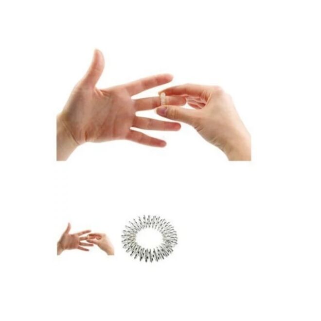 Crimp Oil Acupuncture Ring accessorio massaggio dita