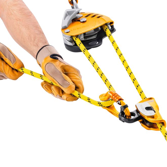 Petzl Maestro S discensore con carrucola bloccante per soccorso