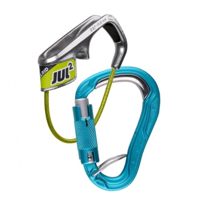 Edelrid Jul 2 Belay Kit Bulletproof Triple assicuratore + moschettone da arrampicata