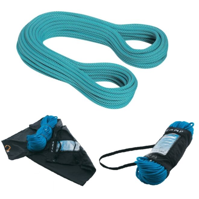 Mammut Flash Classic 9.5 mm corda arrampicata + CAMP Rope Holder telo portacorda