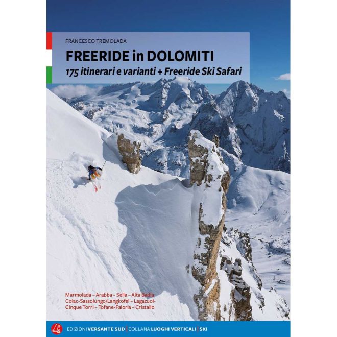 Versante Sud Freeride in Dolomiti guida scialpinismo