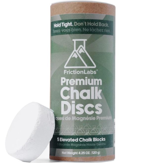 FrictionLabs The Chalk Disc Tube blocco magnesite