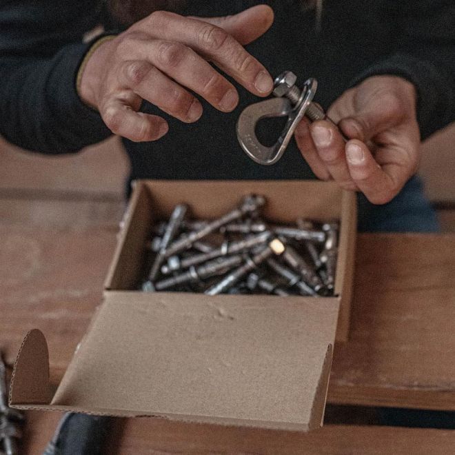 Fixe 316L Expansion Bolt Ø10x70 mm + Hanger pack chiodo a espansione + placchetta