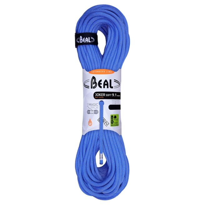 Beal Joker Soft 9.1 mm Unicore Dry Cover corda arrampicata