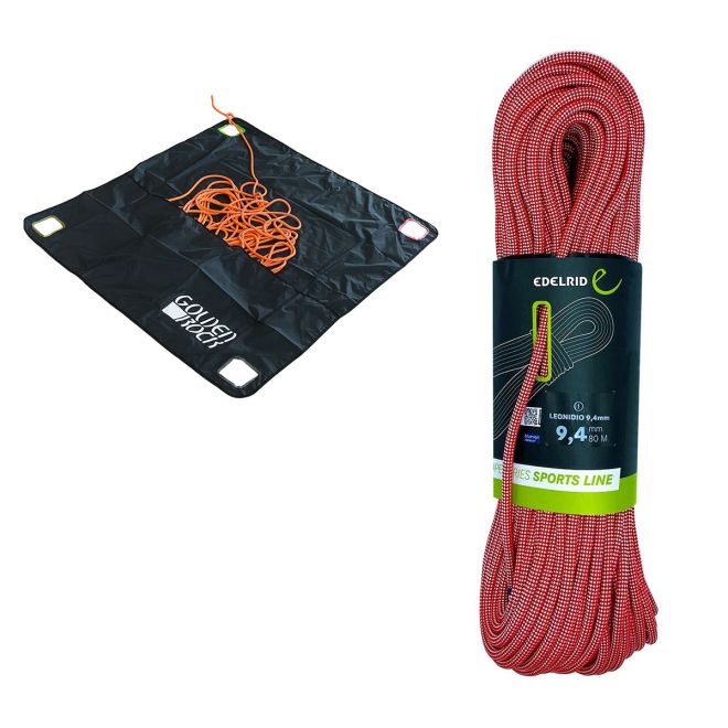 Oliunìd Kit Leonidio 9.4 mm + telo porta corda Golden Rock Rope Tarp