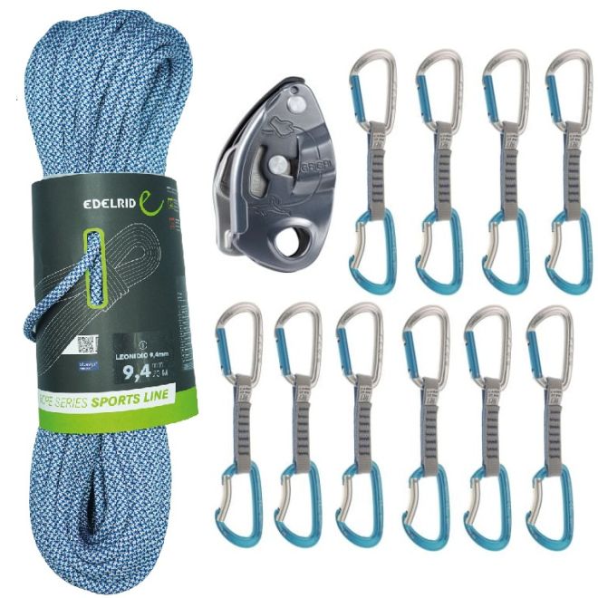 Oliunìd Deal Kit Edelrid Leonidio Orbit Express GriGri