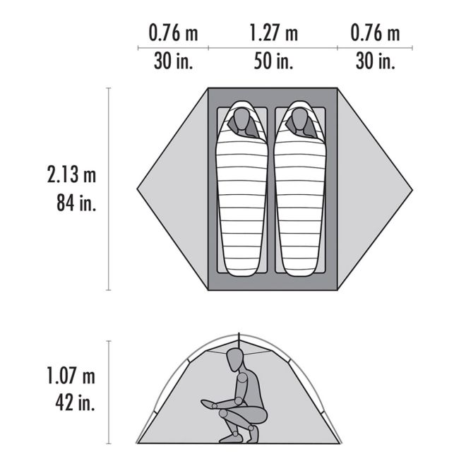 MSR Access 2 tenda trekking