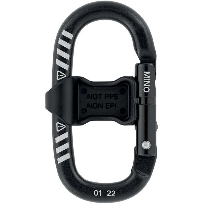 Petzl Mino con accessori moschettone porta materiale