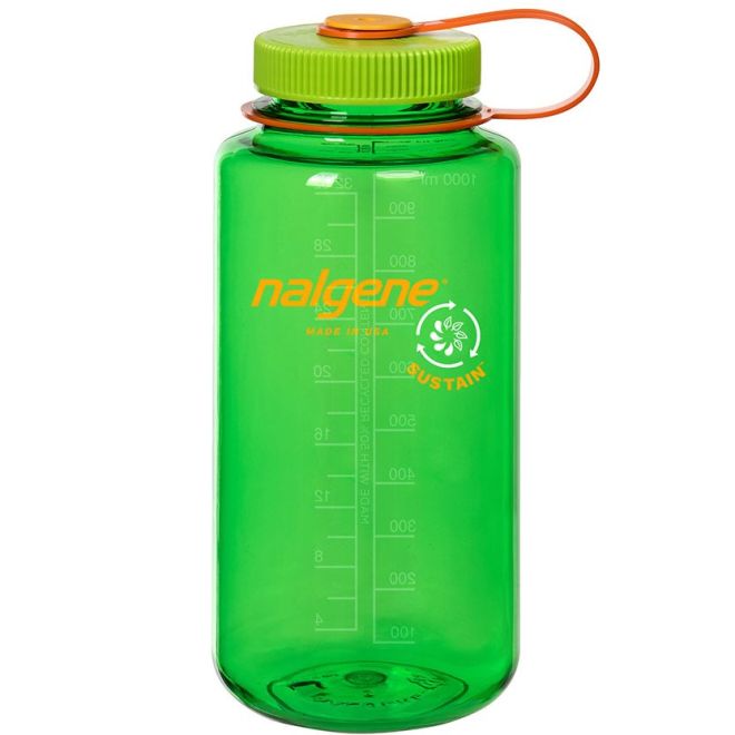Nalgene EH Sustain Borraccia 1L - 50% Plastica Riciclata, Senza BPA, Colore Verde Oliva - 2
