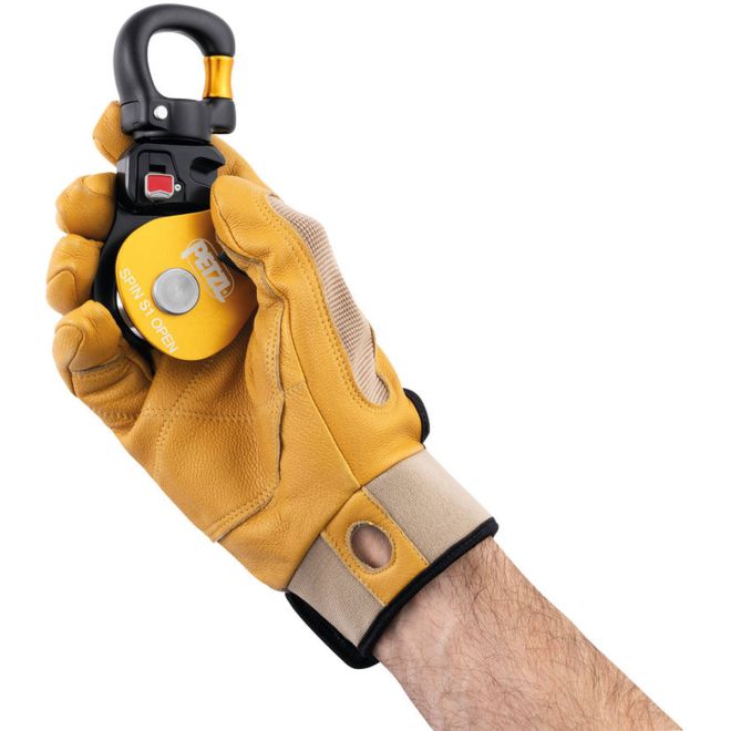 Petzl Spin S1 Open carrucola semplice per lavori in altezza