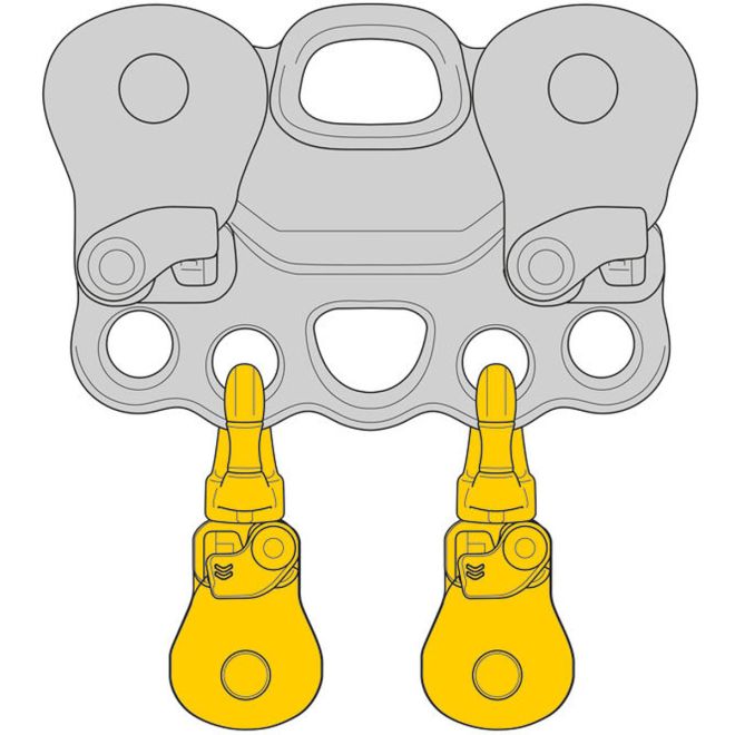 Petzl Spin S1 Open carrucola semplice per lavori in altezza