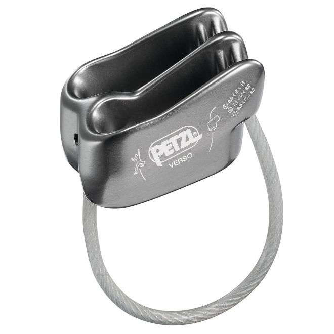 Petzl Verso assicuratore discensore secchiello polivalente arrampicata
