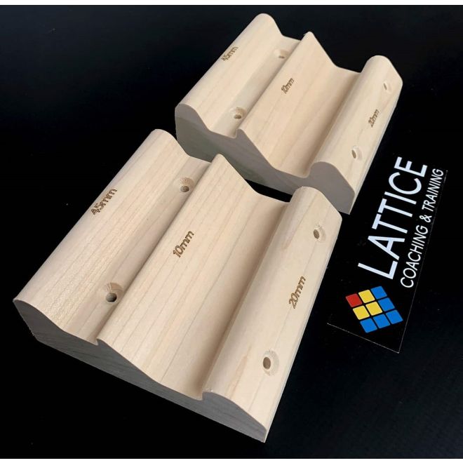 Lattice Training Triple Twins coppia di prese allenamento arrampicata