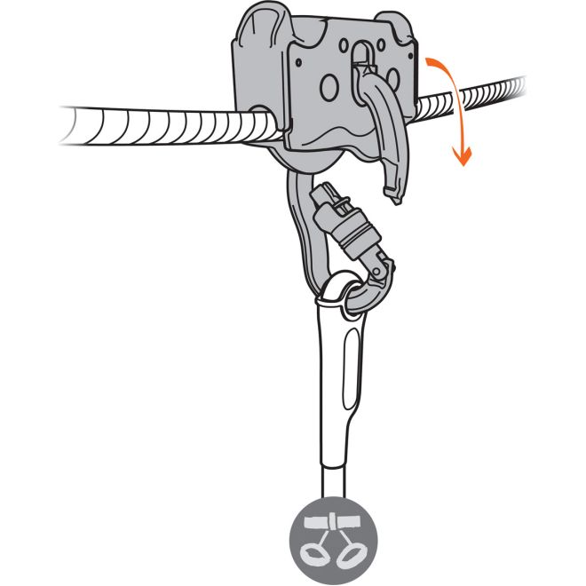 Petzl Trac Guide LT carrucola parchi avventura